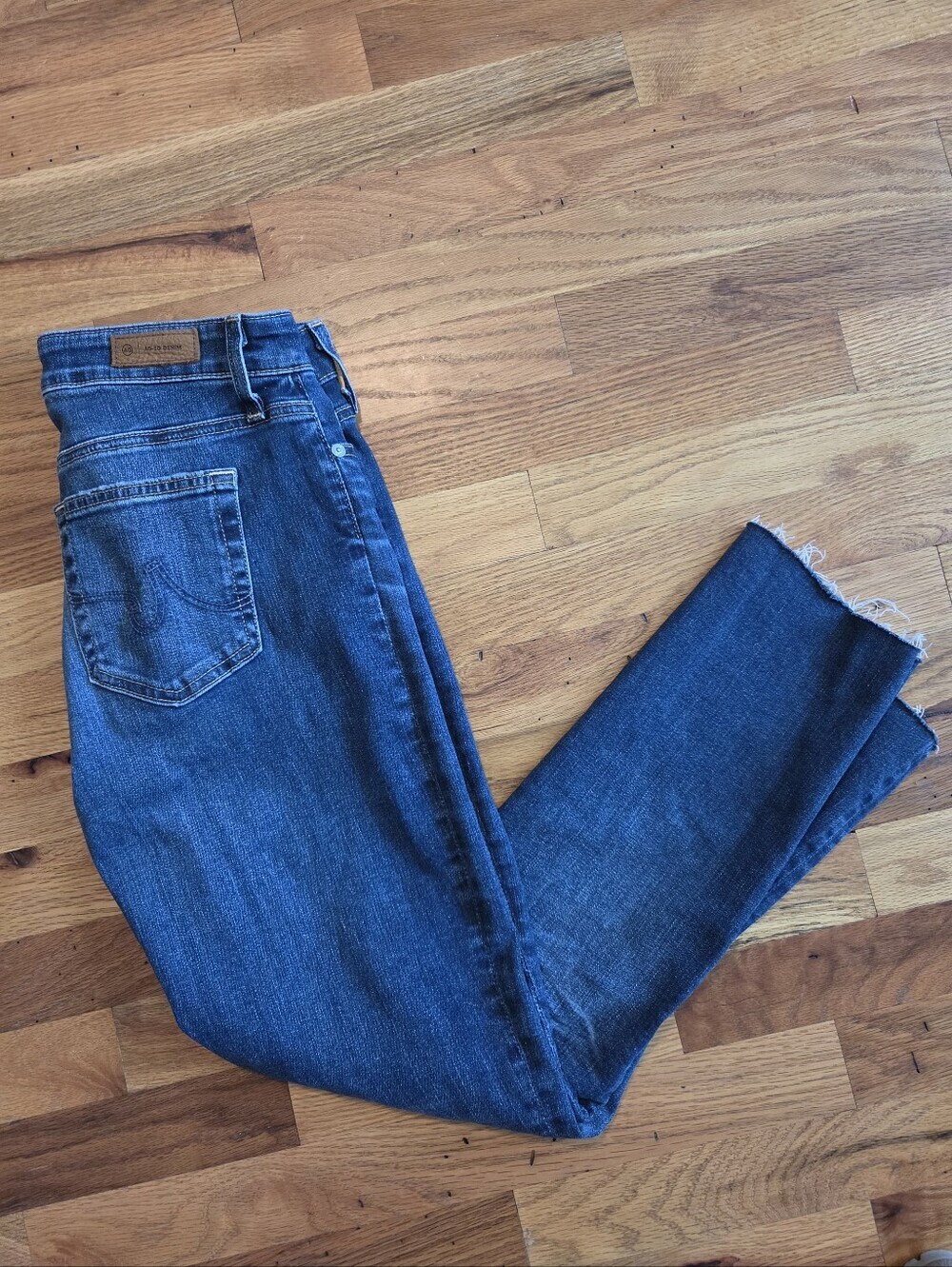 AG ED Adriano Goldschmied Mari Crop Jeans High-Rise Slim Straight Women's 27